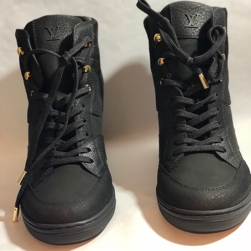Louis Vuitton wedges monogram Hi Top Sneakers